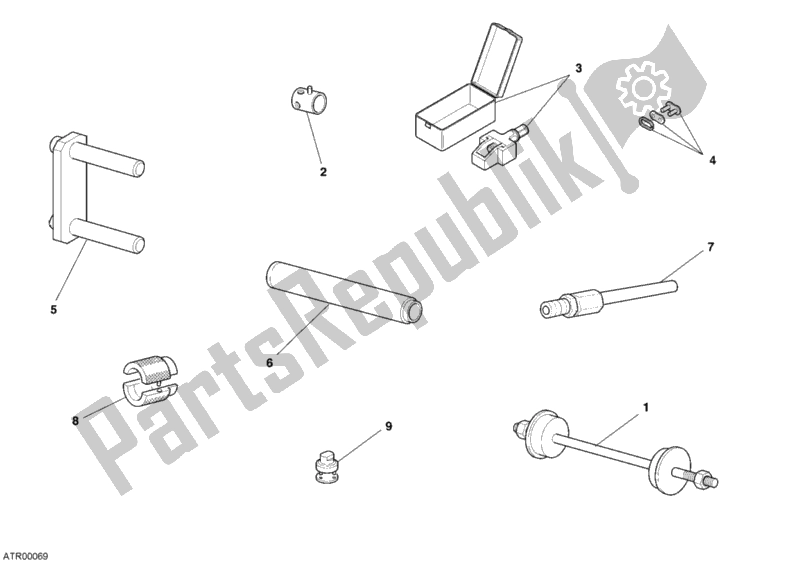 All parts for the Workshop Service Tools, Frame of the Ducati Multistrada 620 Dark 2006
